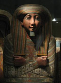 Sarcophagus with arms crossed